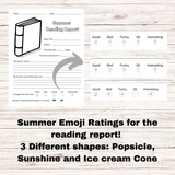 Summer Reading Report Printables (3 Different Designs)
