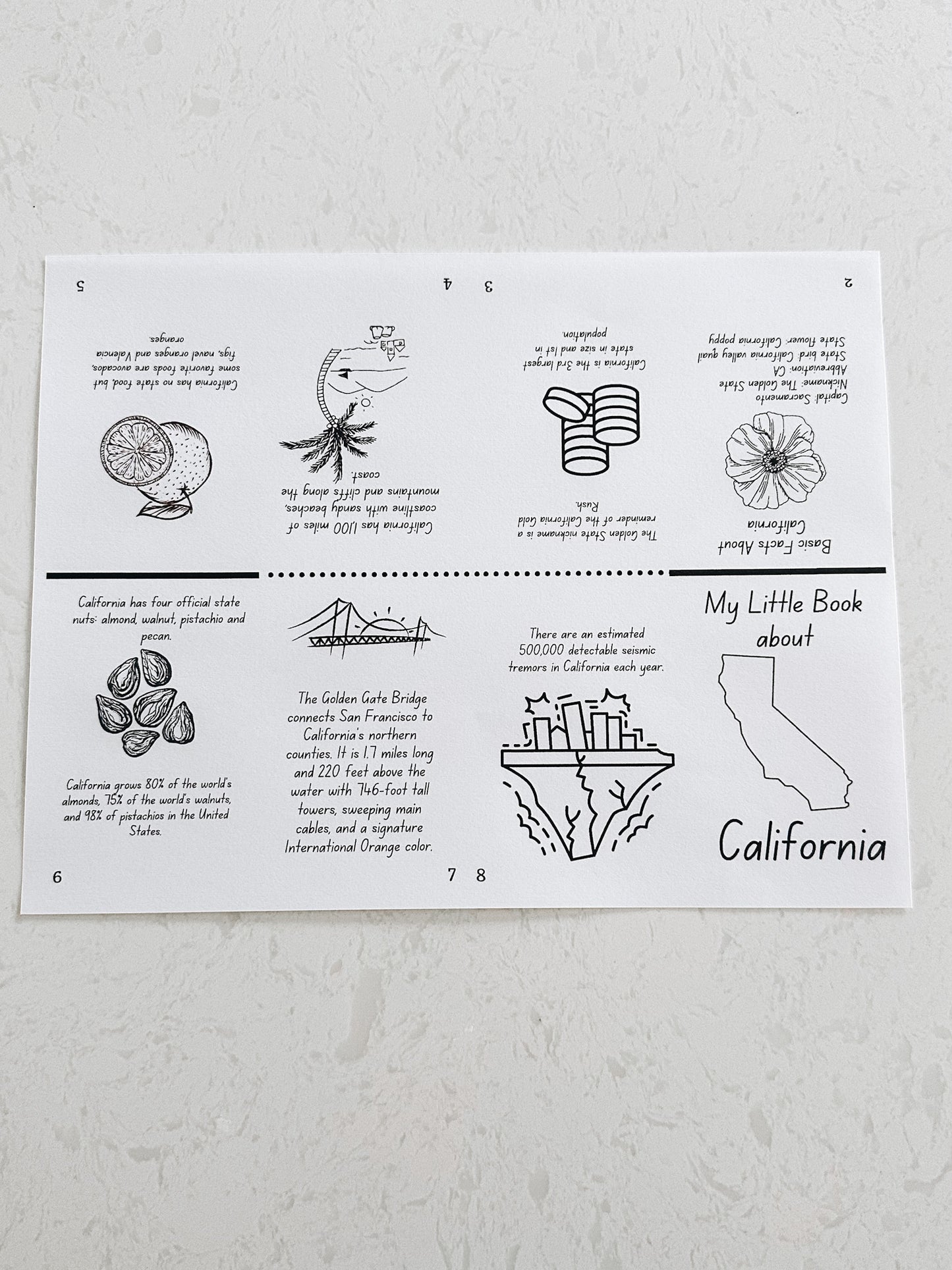 California Worksheets and Unit Study