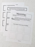 Wyoming Worksheets and Unit Study